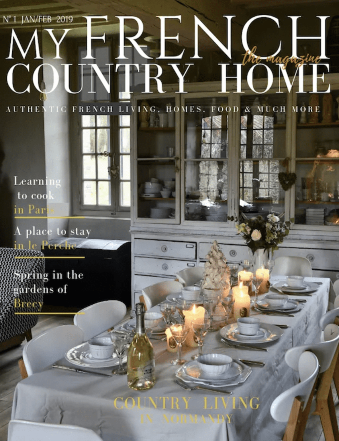 January February 2019 Digital Issue My French Country Home Magazine   Cover January February 19 My French Country Home 1183x1536 