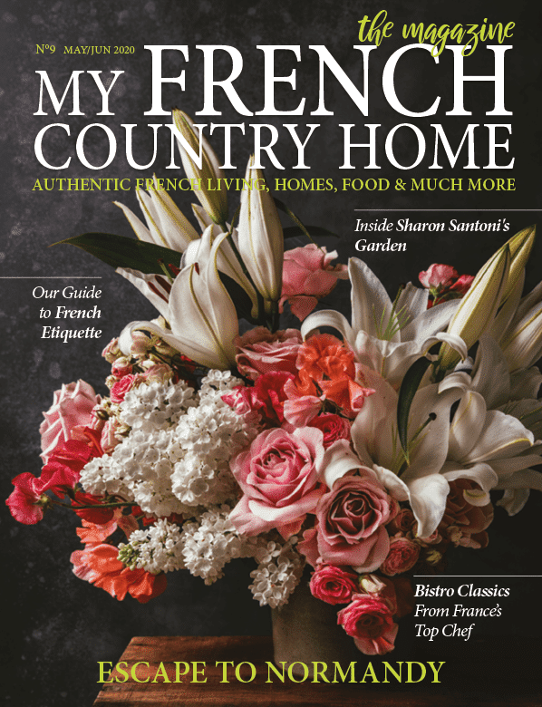 bouquet by elise dumas on cover of may/june 20 mfch