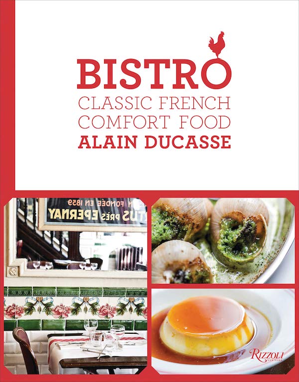 cookbook cover with images of escargot and flan