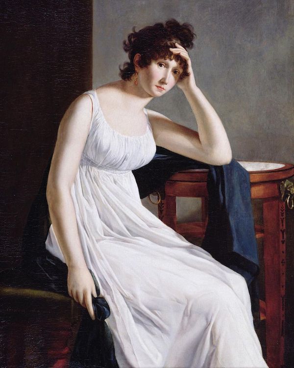 french portrait of female artist