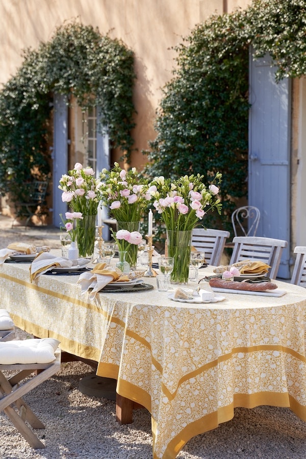 couleur nature yellow french table linen