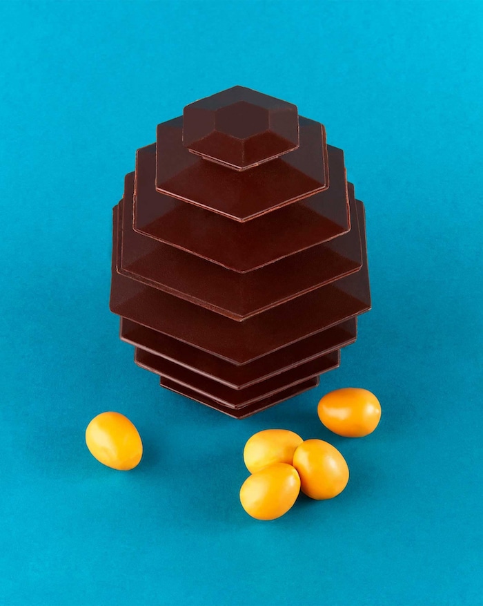 alain ducasse geometric chocolate egg