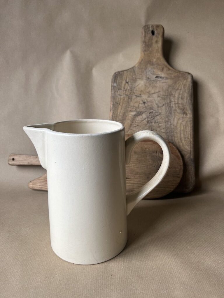 Antique white porcelain jug