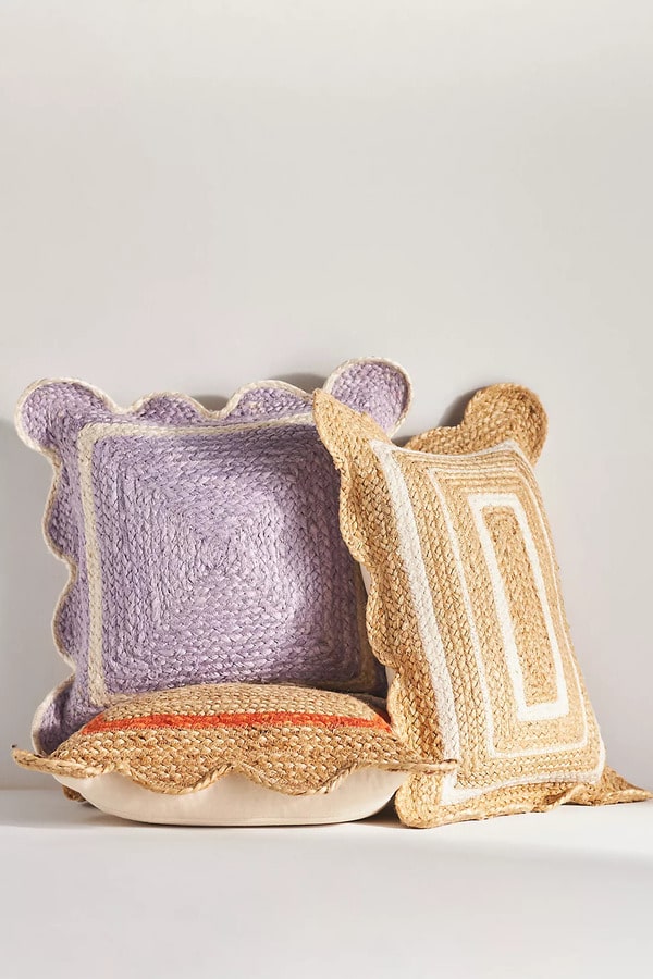 jute pillows - French Costal Interior Design