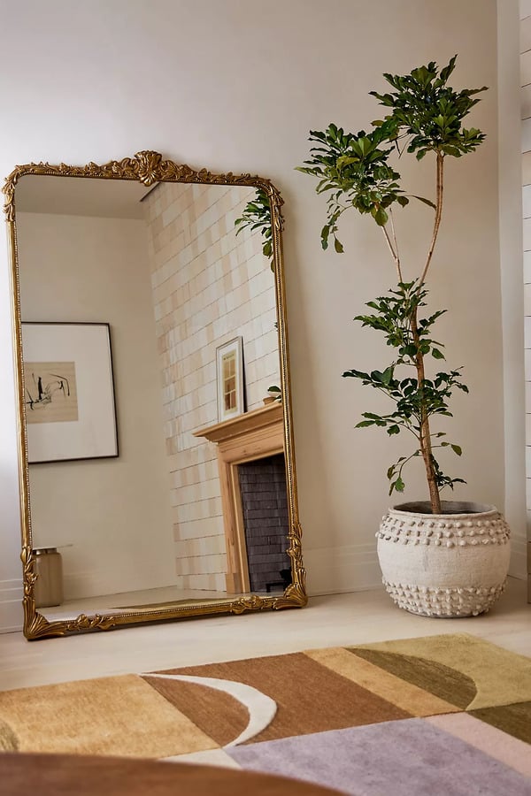 Gold mirror - French Costal Interior Design