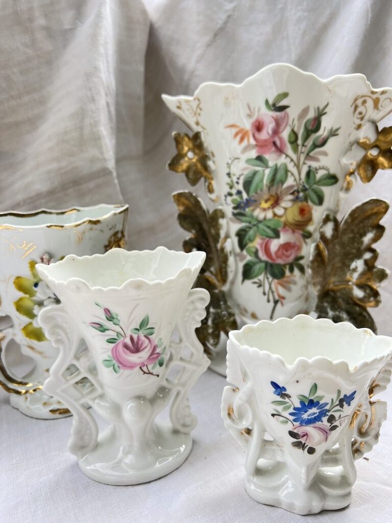 floral porcelain vases