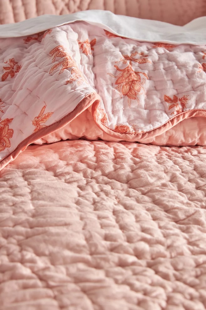 pink quilt coverlet