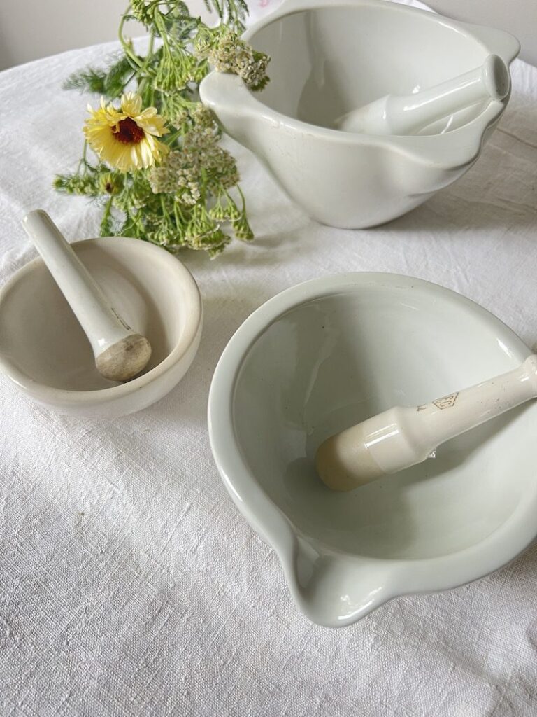 porcelain mortar and pestle