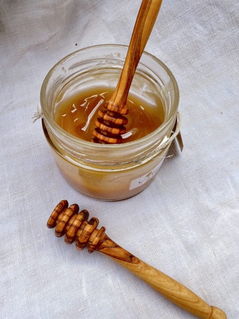 wooden honey spoons