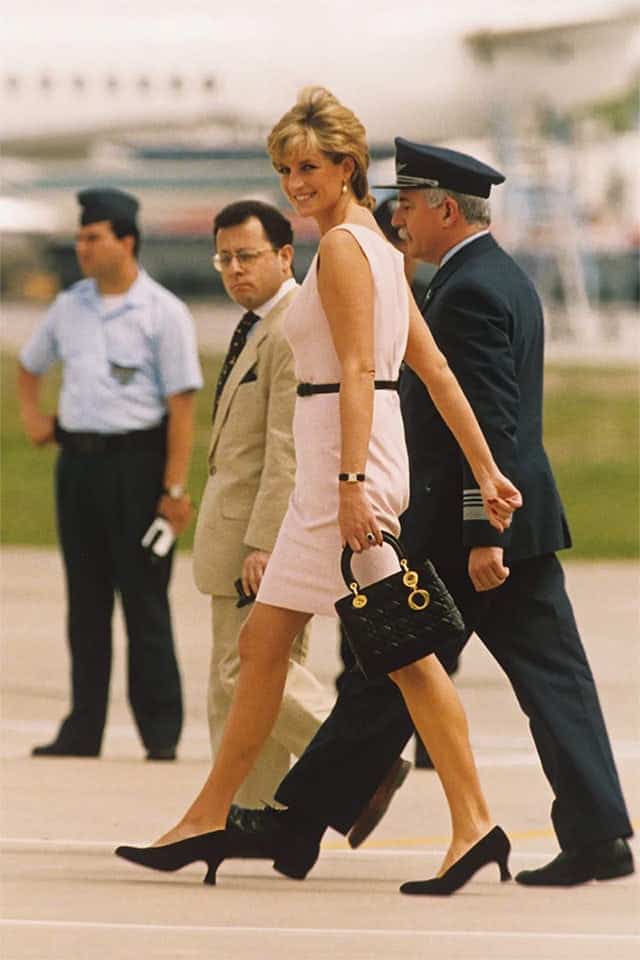 princess diana with her lady dior bag