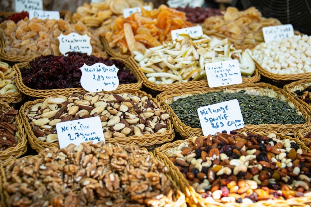 french farmers market nuts